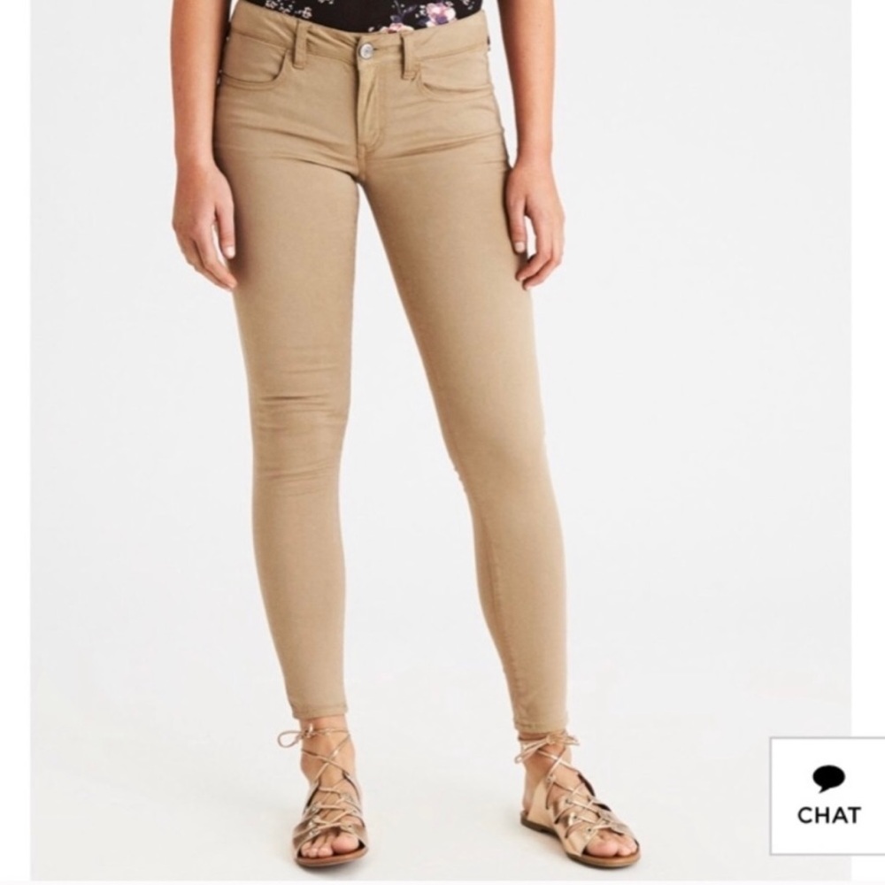 American Eagle Khaki Jeggings | Khaki Pants